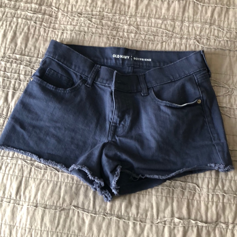 Boyfriend navy blue shorts